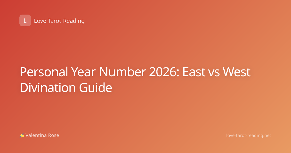 Personal Year Number 2026: East vs West Divination Guide